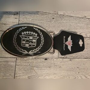 Buckle-Down GM Oval Belt Buckle in Silver